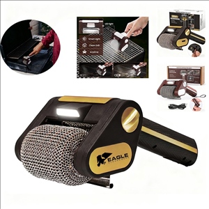 Rechargeable BBQ Tool Stainless Roller Grill Cleaner